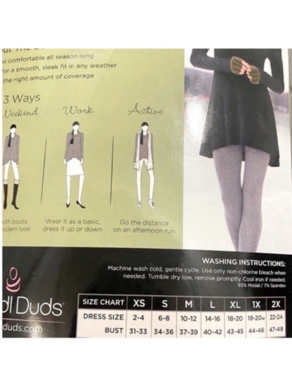Cuddl Duds Long Sleeve Cowl Tunic Shirt - Picture 2 of 2